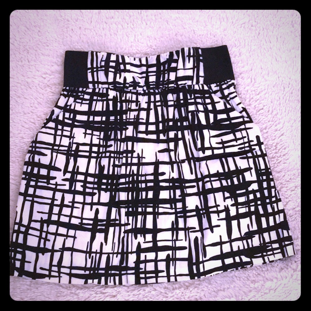 Black and white skirt
